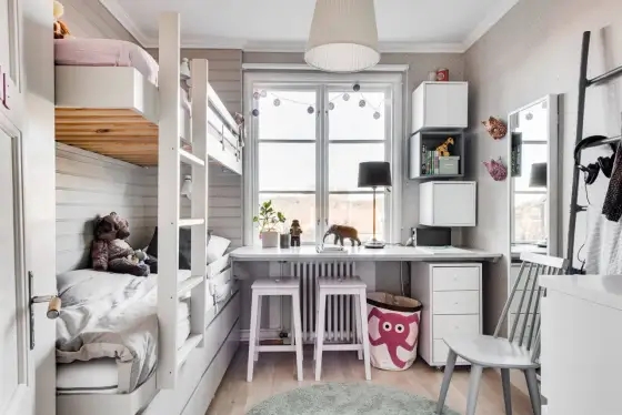 Kleines Kinderzimmer einrichten und clever Platz sparen